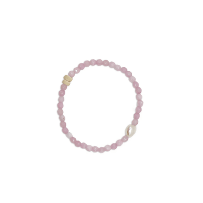 Zjoosh Stone and Pearl Bracelet Lilac