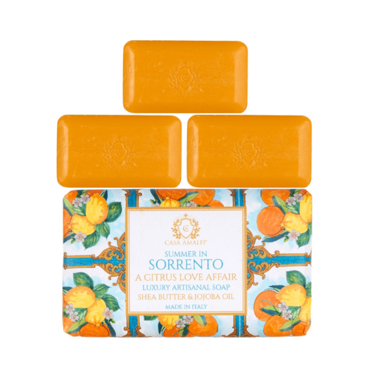 Casa Amalfi Summer in Sorrento Body Soap A Citrus Love Affair Set of 3 x 150g