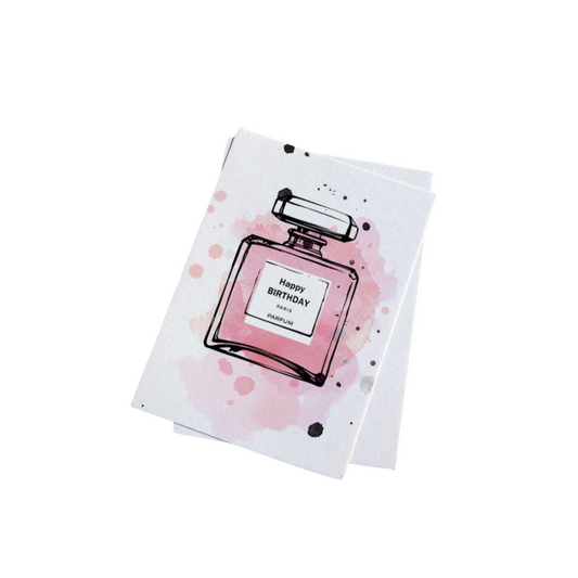 Susan Keiran Greeting Card Pink Perfume