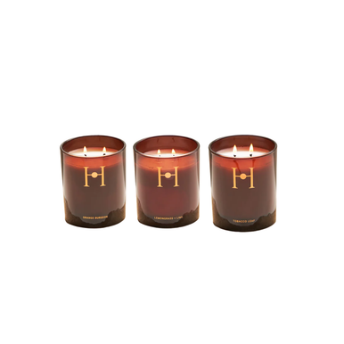 The Herbologist Botanical Candle Trio Citrus, Warmth & Clarity Collection