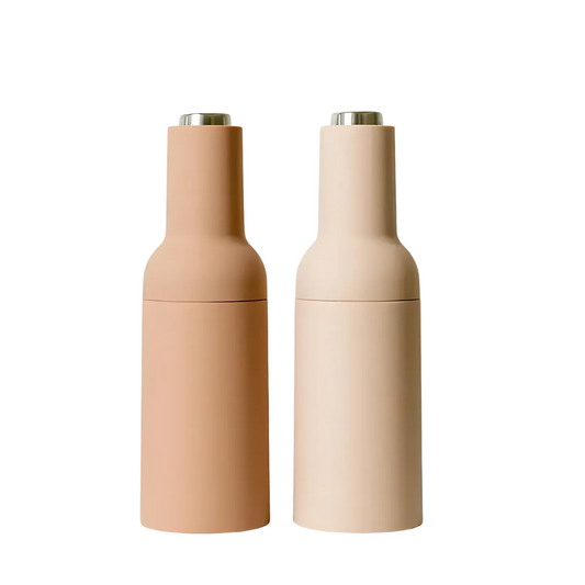 Sage & Cooper Thea Automatic Salt & Pepper Grinders - Beige & Caramel