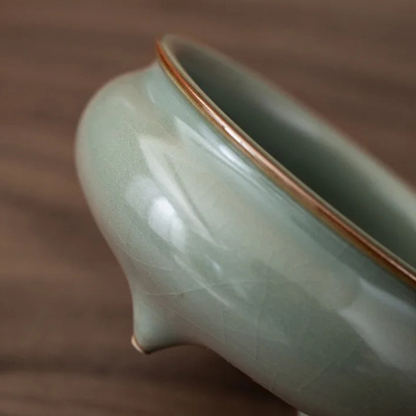 Three-Legged Ceramic Incense Holder & Waterfall Burner