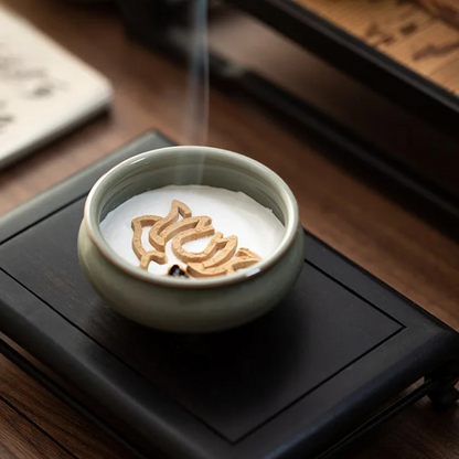 Three-Legged Ceramic Incense Holder & Waterfall Burner