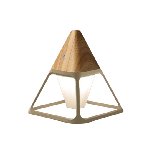 USB Wood Grain Volcano Pyramid Diffuser & Humidifier