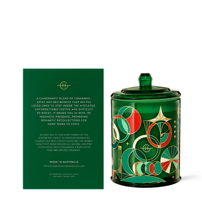 Glasshouse Fragrances Under The Mistletoe Candle 380g