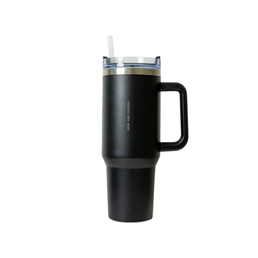 Sage & Cooper The Hippo Bottle 1.2L - Black