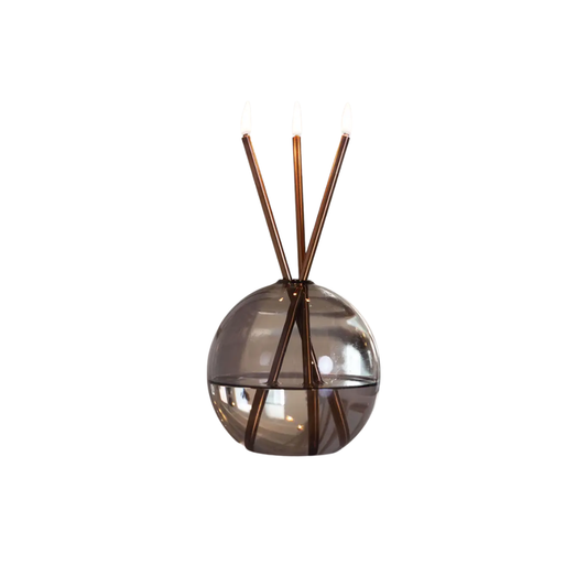 Everlasting Candle Co Neva Signature Set - Storm Vase & Champagne Candle Sticks