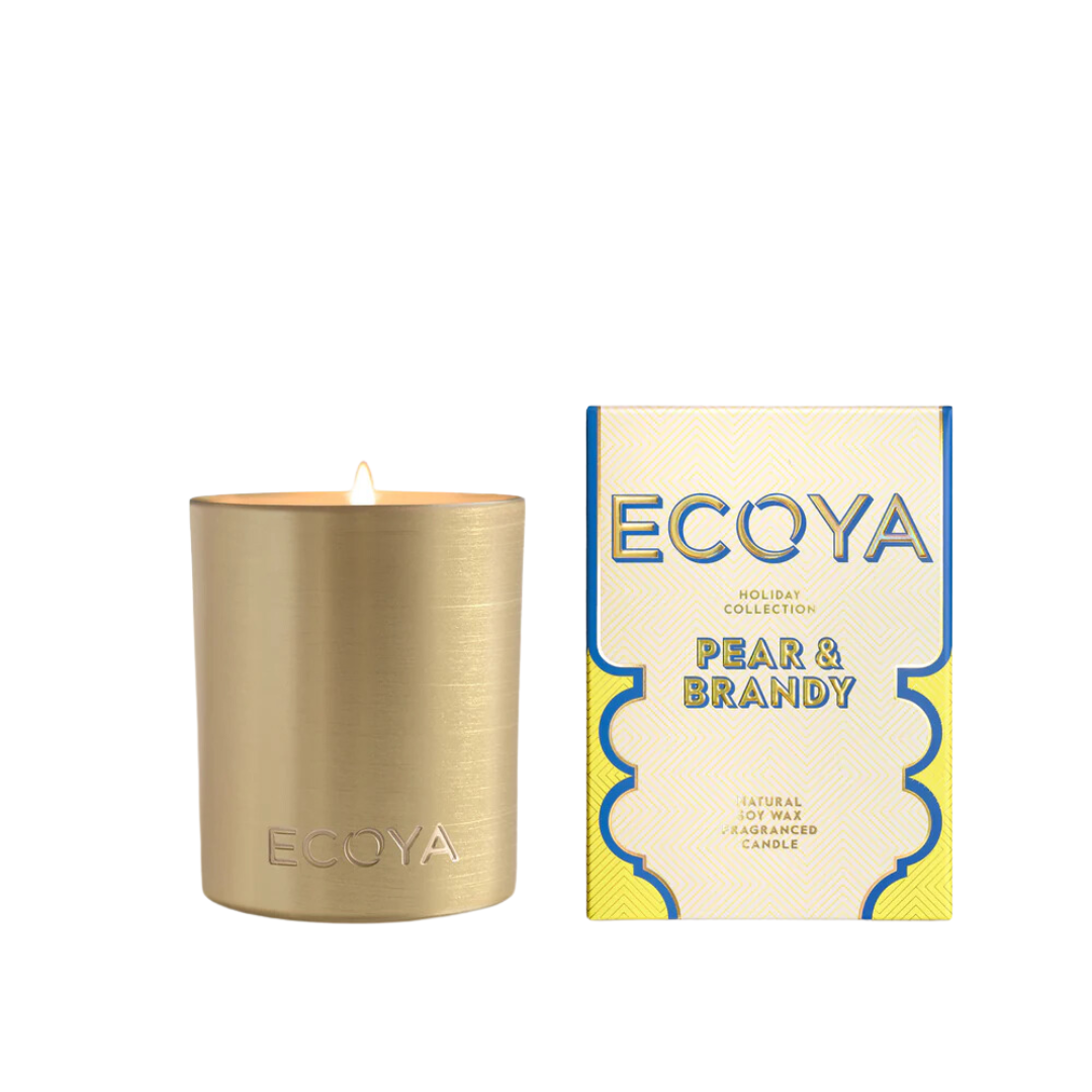 ECOYA Pear & Brandy Goldie Candle Holiday Collection 460g