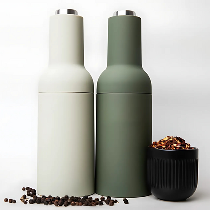 Sage & Cooper Thea Automatic Salt & Pepper Grinders - Moss & Sage