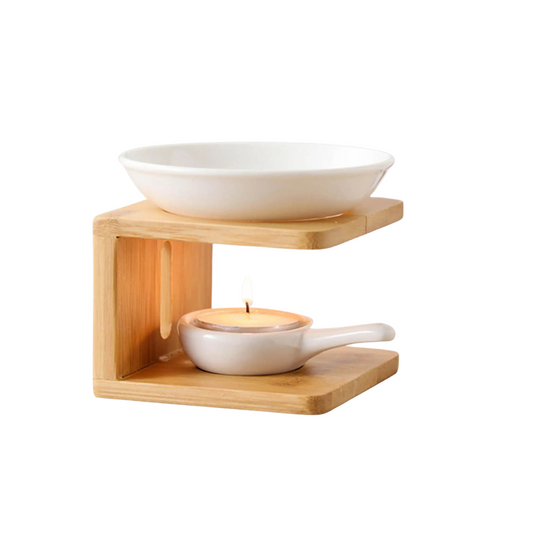 Ceramic Essential Oil Burner with Candle Holder