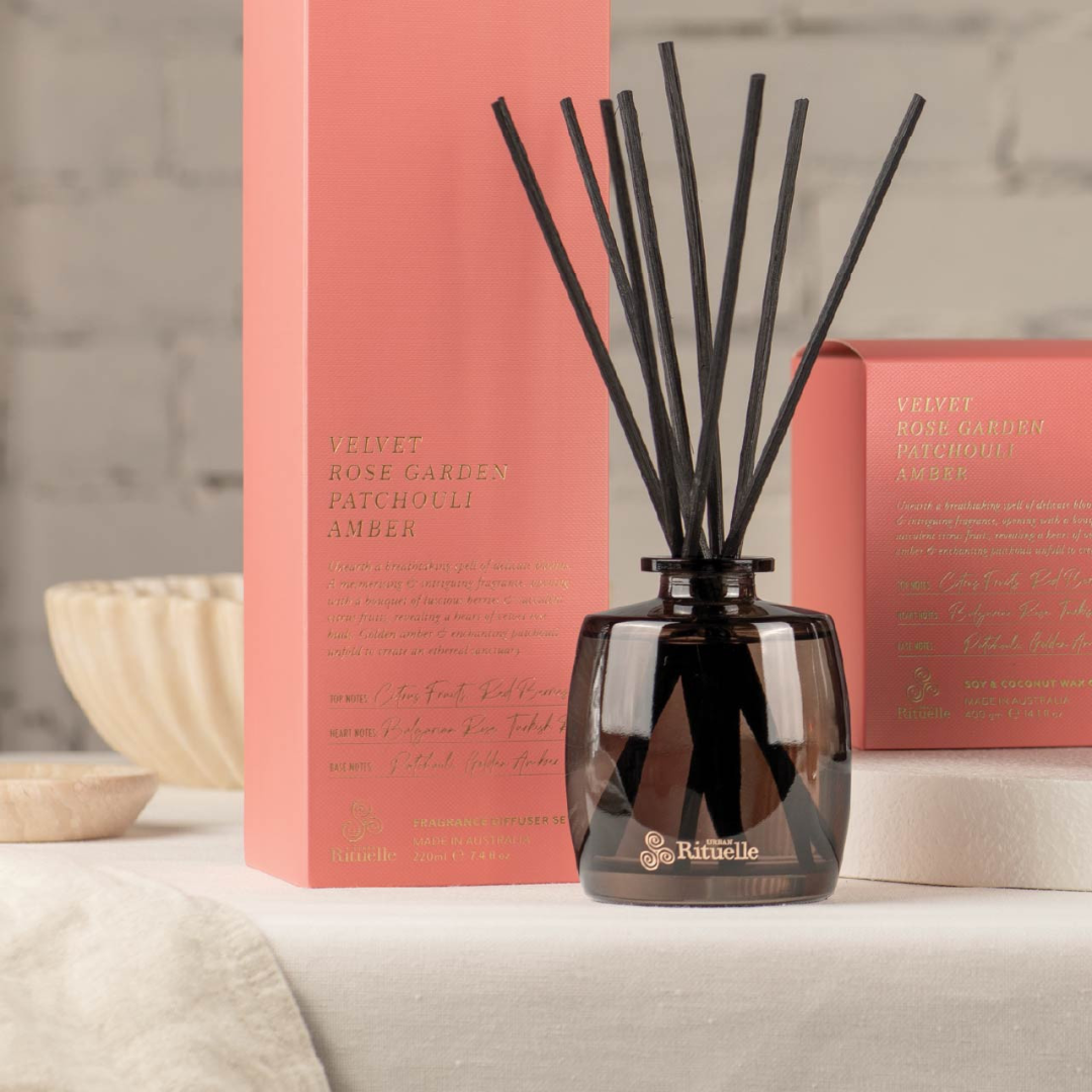 Urban Rituelle Diffuser - Velvet Rose Garden, Patchouli, Amber 220mL