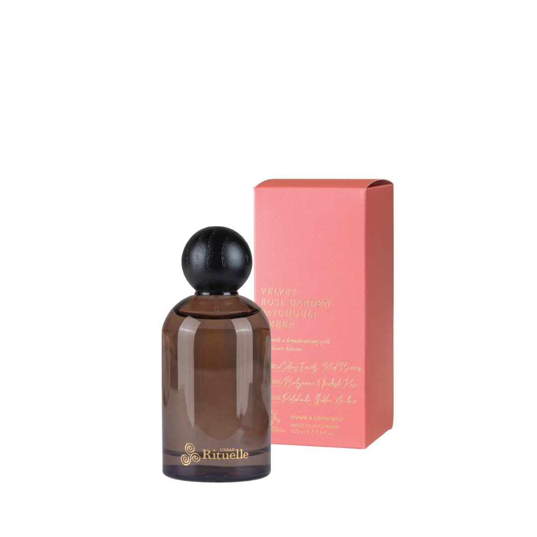 Urban Rituelle Room & Linen Mist - Velvet Rose Garden, Patchouli, Amber