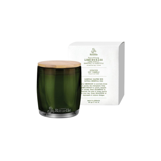 Urban Rituelle Lemongrass, Lemon Myrtle, Grapefruit & Eucalyptus Candle 400g