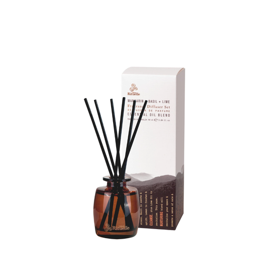 Urban Rituelle Mandarin, Basil & Lime Mini Fragrance Diffuser Set 90mL