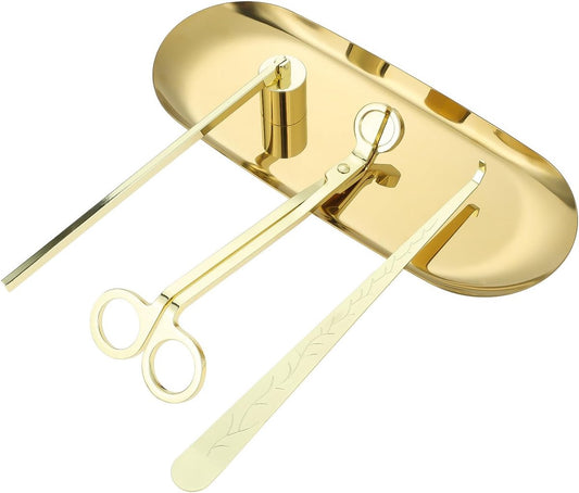 Gold Candle Care Gift Set – 3 Pieces