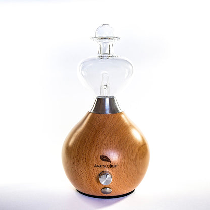 Hourglass Waterless Essential Oil Diffuser – Wood