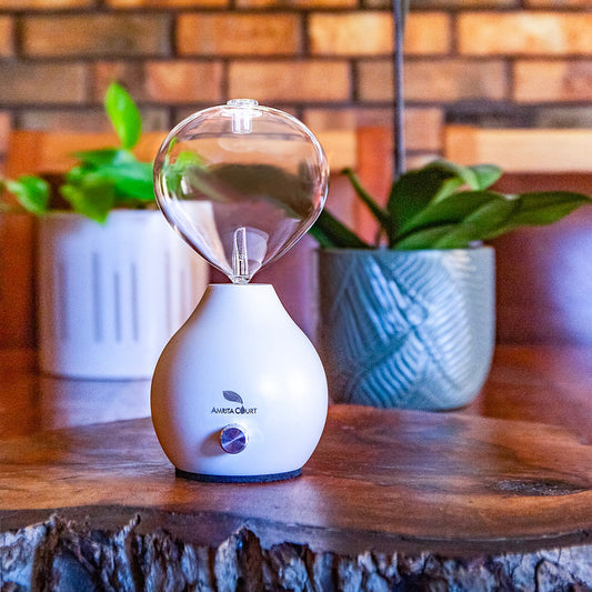 Hourglass Waterless Essential Oil Diffuser – White