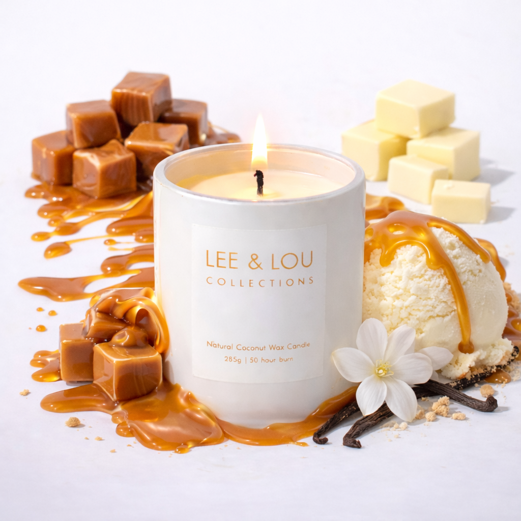 Lee & Lou Vanilla Caramel Bloom Candle 285g additional supplier image 4