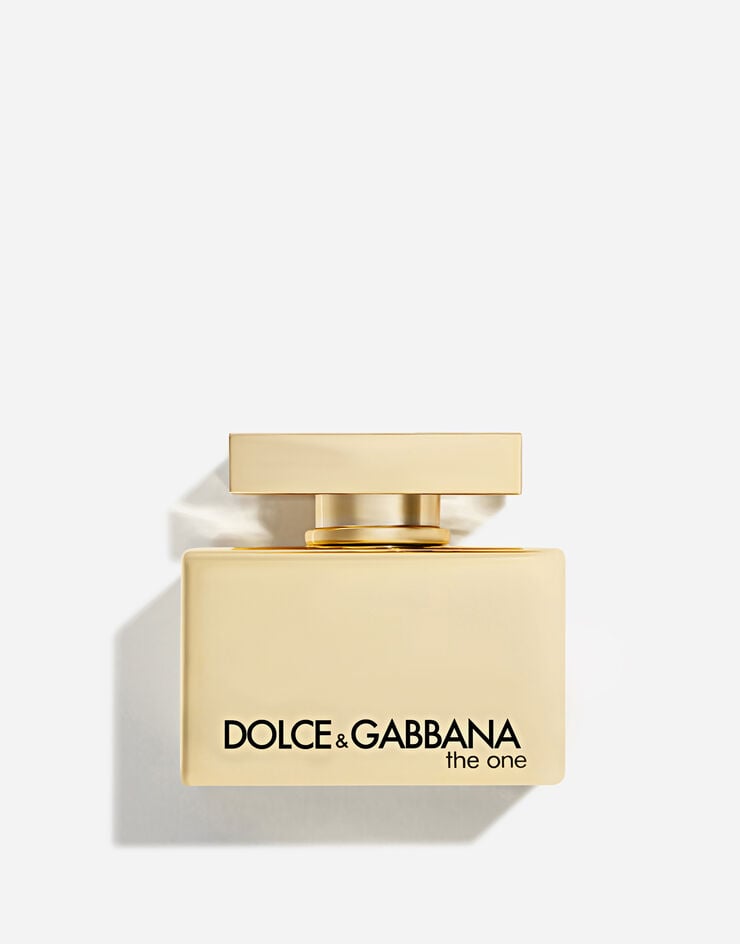 Dolce & Gabbana The One Gold Eau de Parfum Intense 75mL bottle and packaging