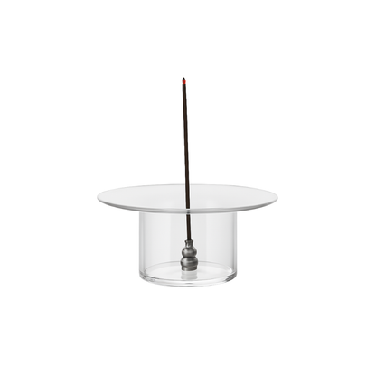 Glass & Stainless Steel Incense Holder