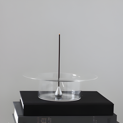Glass & Stainless Steel Incense Holder