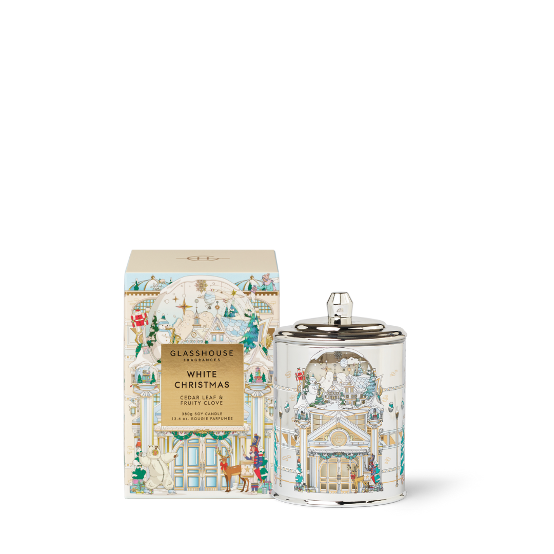 Glasshouse Fragrances White Christmas Candle 380g