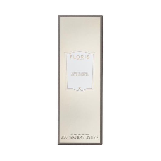 Floris White Rose Bath & Shower Gel 250mL box