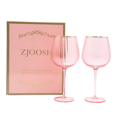 Zjoosh Soiree Crystal Spritz Balloons Pink (Set of 2)