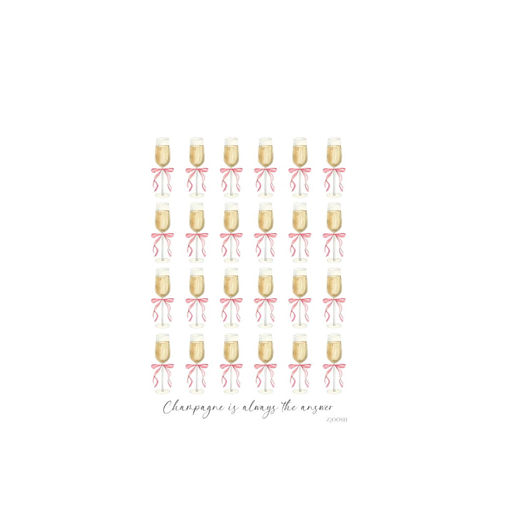 Zjoosh Champagne Tea Towel