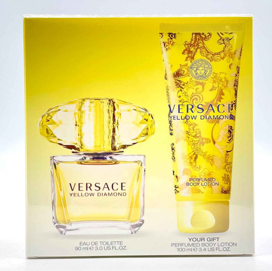 Versace Yellow Diamond Gift Set 90mL EDT + 100mL Body Lotion