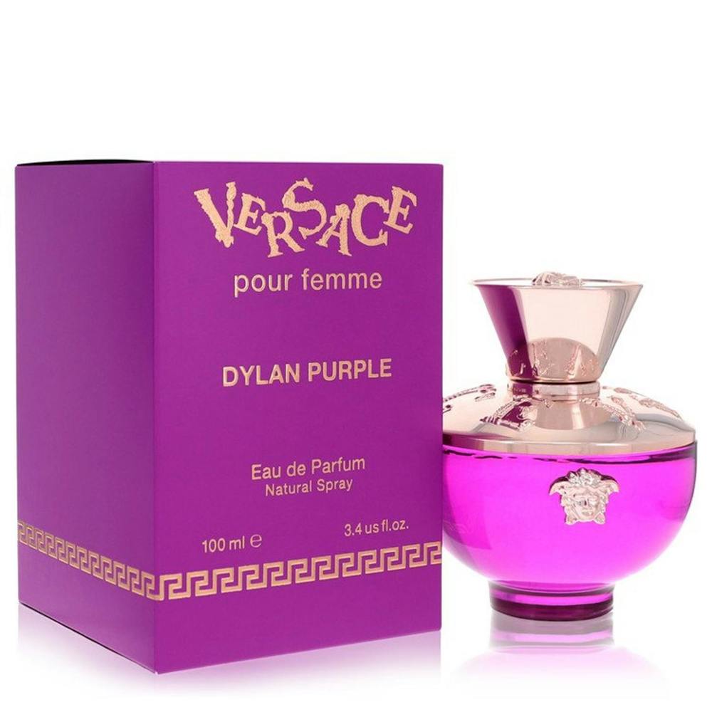 Versace Dylan Purple Eau de Parfum 100mL bottle and box