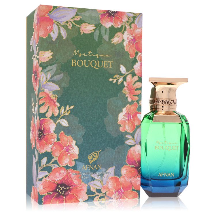 Afnan Mystique Bouquet Eau de Parfum Fruity Floral 80mL bottle and box