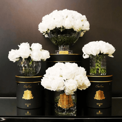Air Freshener - Côte Noire - Côte Noire Luxury Round 13 Rose Bud Bouquet - White - The Gift Company