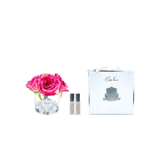 Air Freshener - Côte Noire - Côte Noire Perfumed Natural Touch 5 Roses - Clear - Magenta - The Gift Company