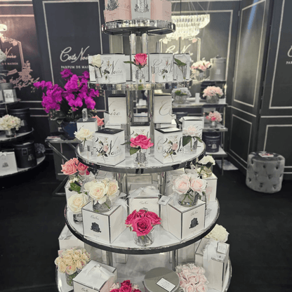 Air Freshener - Côte Noire - Côte Noire Perfumed Natural Touch 5 Roses - Clear - Magenta - The Gift Company
