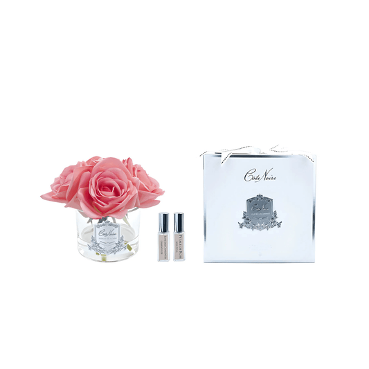 Air Freshener - Côte Noire - Côte Noire Perfumed Natural Touch 5 Roses - Clear - Peach - The Gift Company