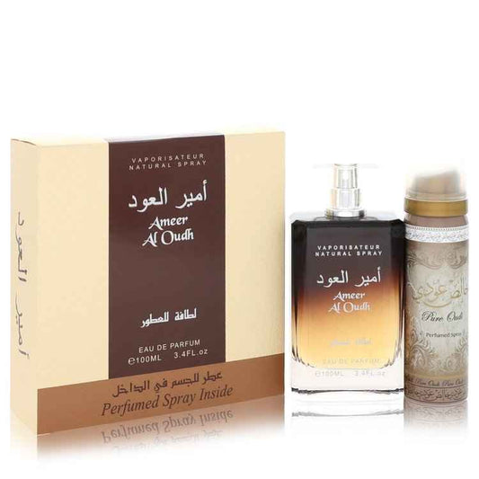 Lattafa Ameer Al Oudh Eau de Parfum Gift Set 100mL + 50mL Perfumed Spray