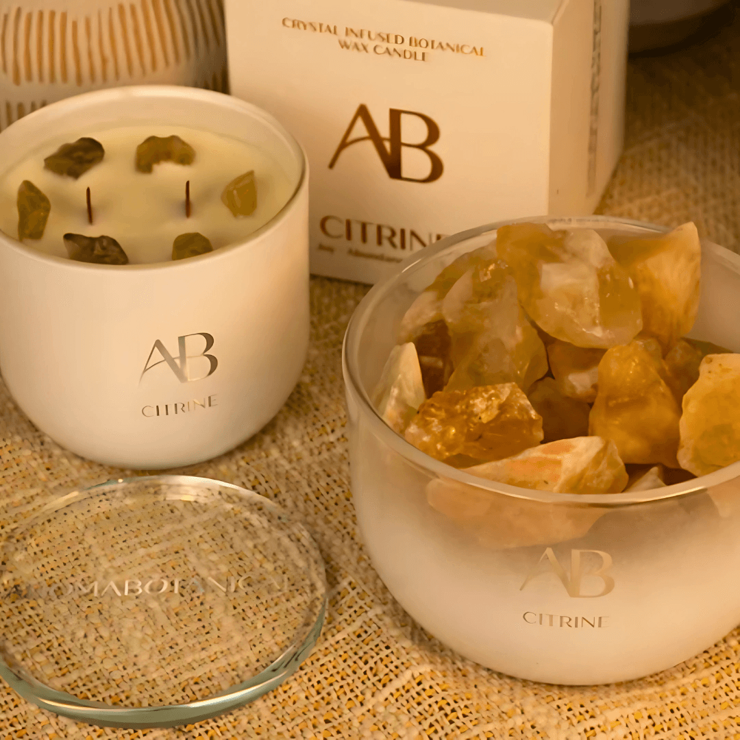 Aroma Oil - Aromabotanical - Aromabotanical Citrine Crystal Potpourri & Oil 50mL - The Gift Company