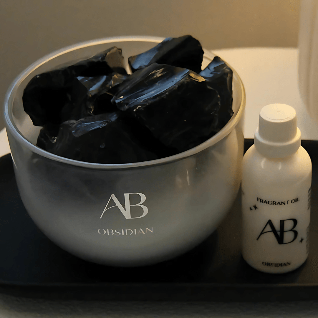Aroma Oil - Aromabotanical - Aromabotanical Obsidian Crystal Potpourri & Oil 50mL - The Gift Company
