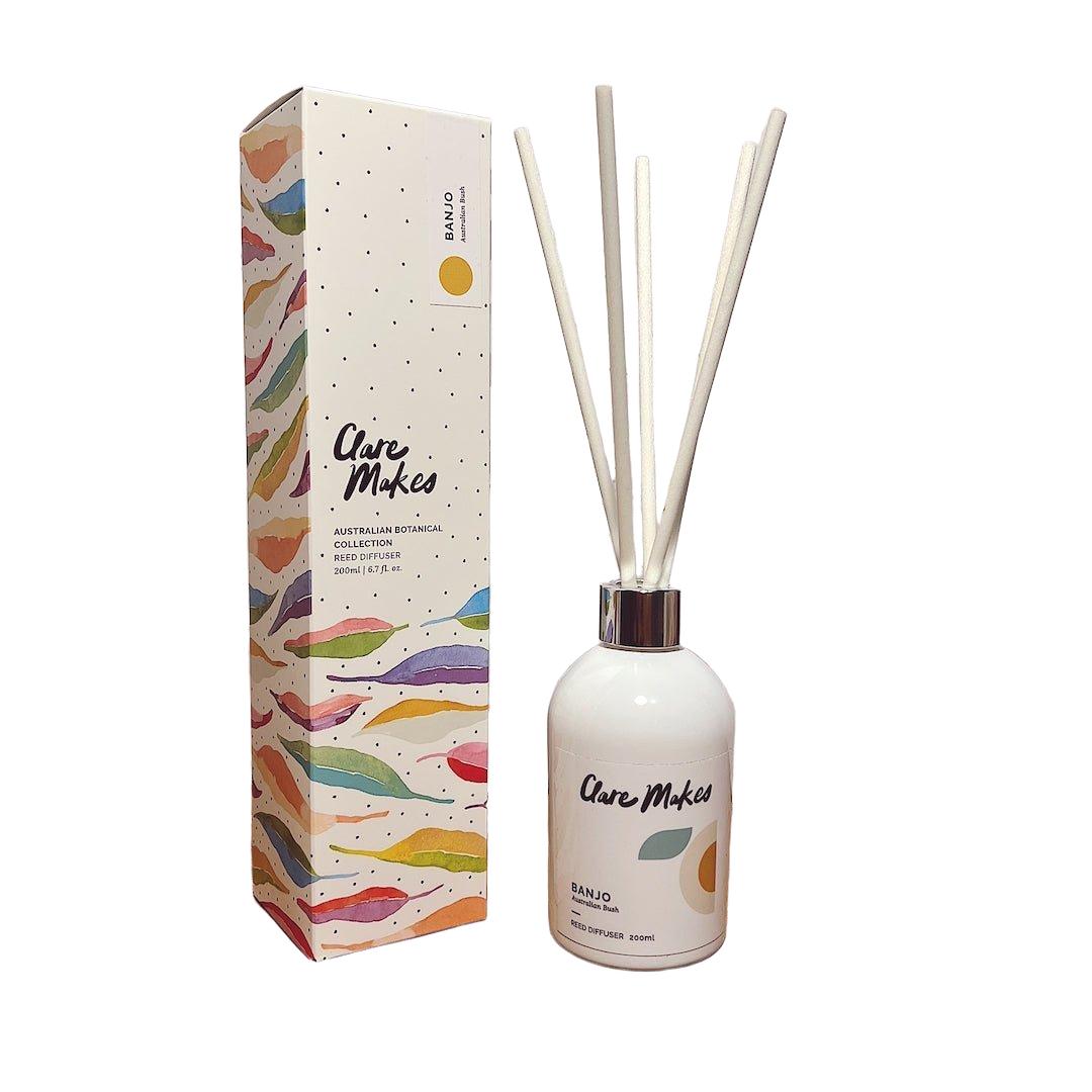 Clare Makes Banjo Australian Bush Reed Diffuser 200mL by Clare Makes