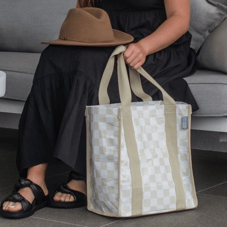 Bag - Hello Weekend - Hello Weekend Checkerboard Daily Bag - The Gift Company