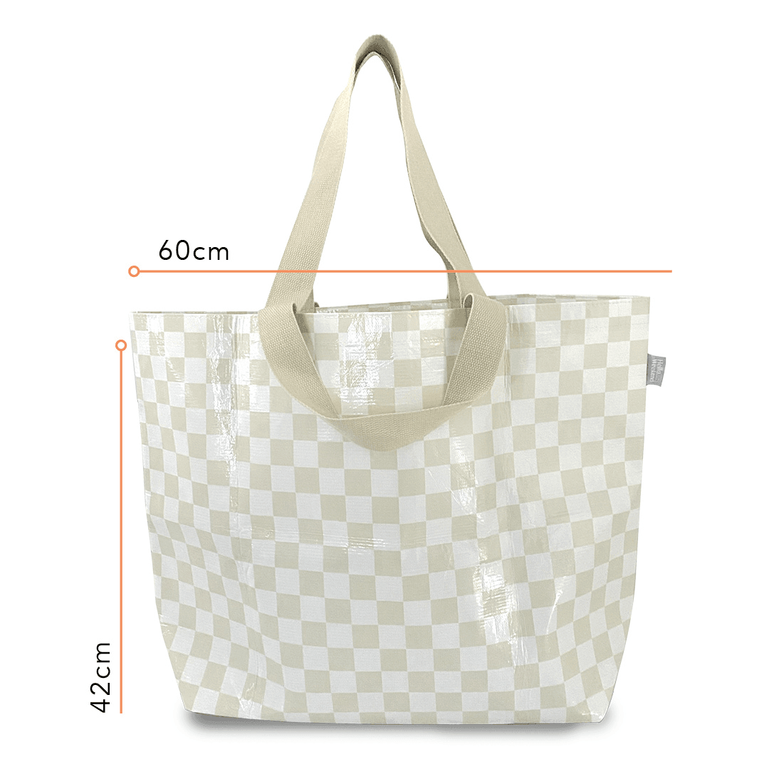 Bag - Hello Weekend - Hello Weekend Checkerboard Weekender Bag - The Gift Company