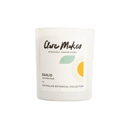 Clare Makes Banjo Australian Bush Medium Candle 180g by Clare Makes