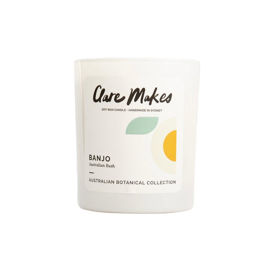 Clare Makes Banjo Australian Bush Medium Candle 180g by Clare Makes