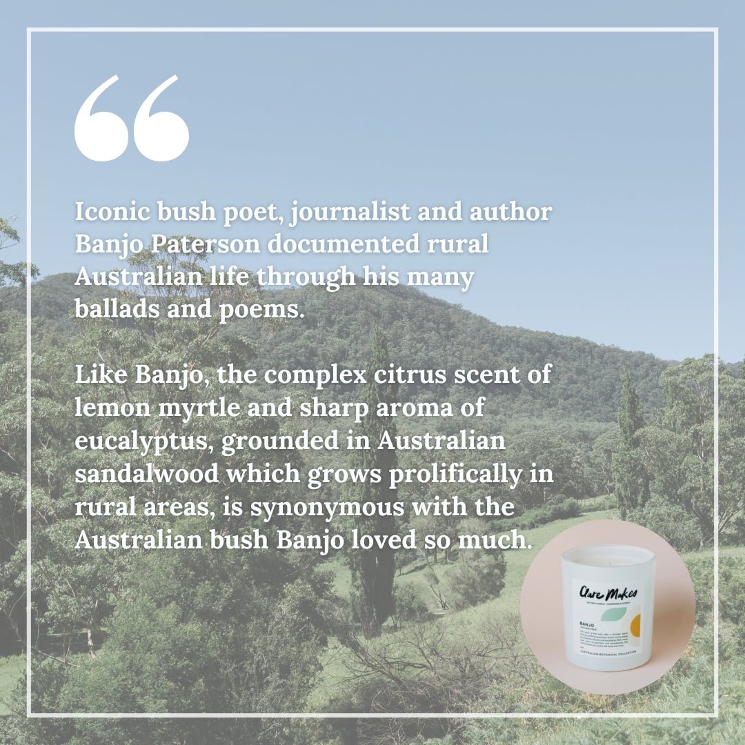 Clare Makes Banjo Australian Bush Reed Diffuser 200mL – Clare Makes product and lifestyle image 5