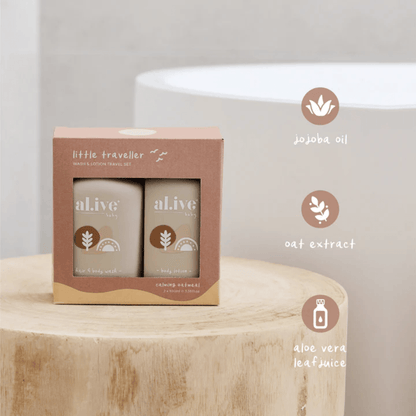 Bath & Body Set - Al.ive - al.ive body Little Traveller - Wash & Lotion Travel Set - The Gift Company
