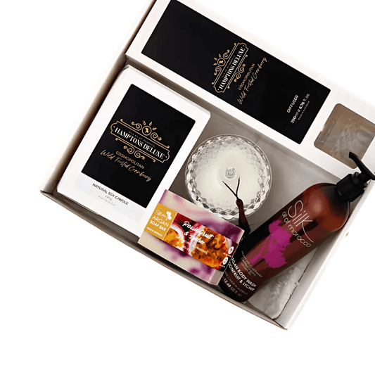 Bath & Body Set - Silk Oil of Morocco - Silk Oil of Morocco - Cosmopolitan Hamptons Hamper - The Gift Company