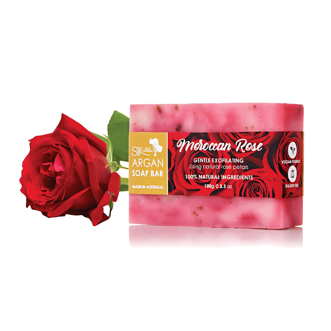 Bath & Body Set - Silk Oil of Morocco - Silk Oil of Morocco - Moroccan Rose Luxe Day Spa Hamper - The Gift Company