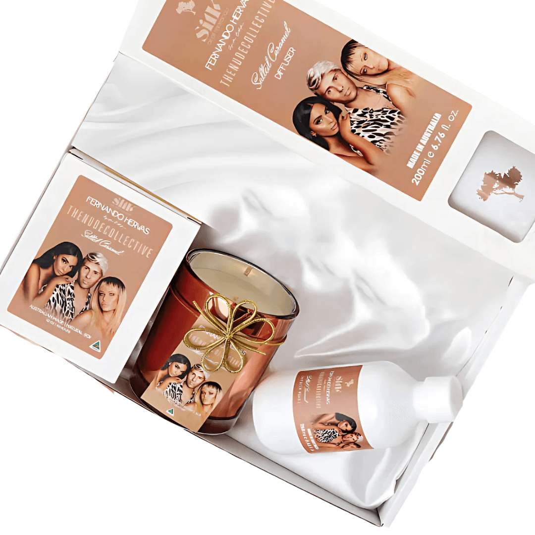 Bath & Body Set - Silk Oil of Morocco - Silk Oil of Morocco - Salted Caramel Cravings Hamper - The Gift Company