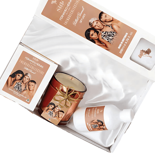 Bath & Body Set - Silk Oil of Morocco - Silk Oil of Morocco - Salted Caramel Cravings Hamper - The Gift Company